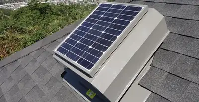attic fan installation services with energy-efficient roof-mounted ventilation system in Houston, TX
