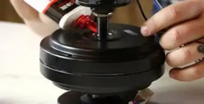 Ceiling fan motor repair and internal component adjustment in Houston, TX