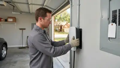 Electric vehicle charger installation with dedicated circuit in Humble, TX
