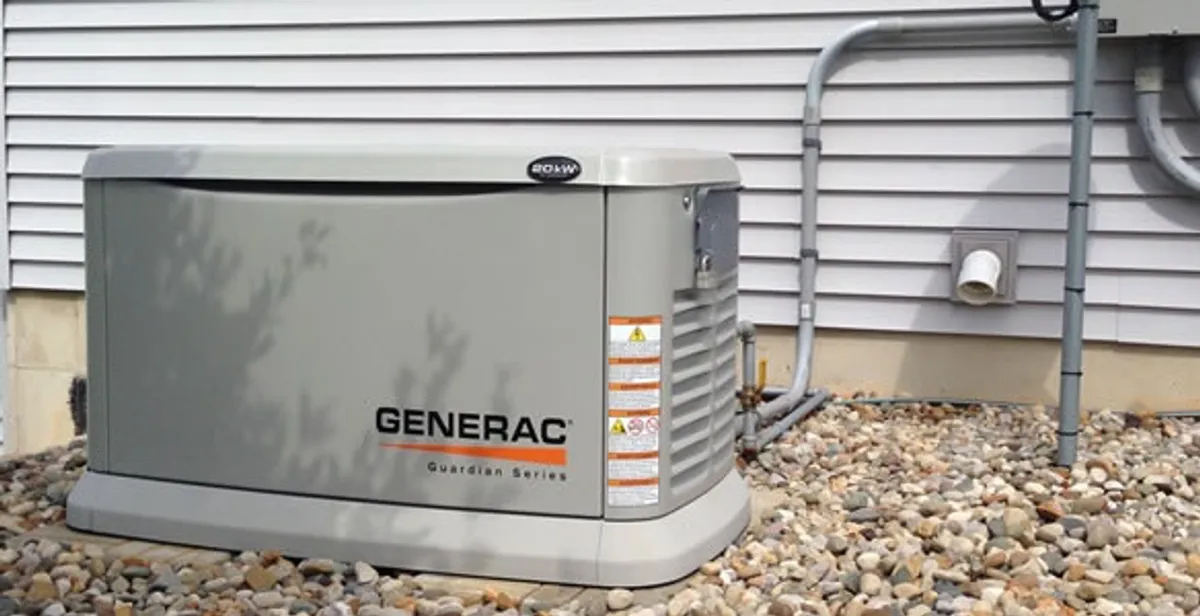 generator installation service featuring outdoor standby generator setup by licensed electricians in Houston, TX
