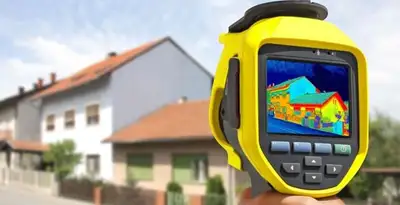 home energy audit service performing exterior thermal inspection to identify energy loss in Houston, TX