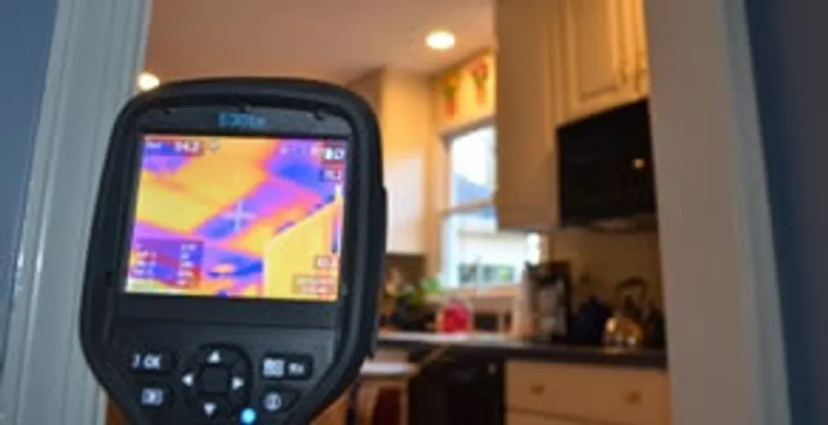 home energy audit service using thermal imaging to evaluate electrical efficiency inside a home in Houston, TX