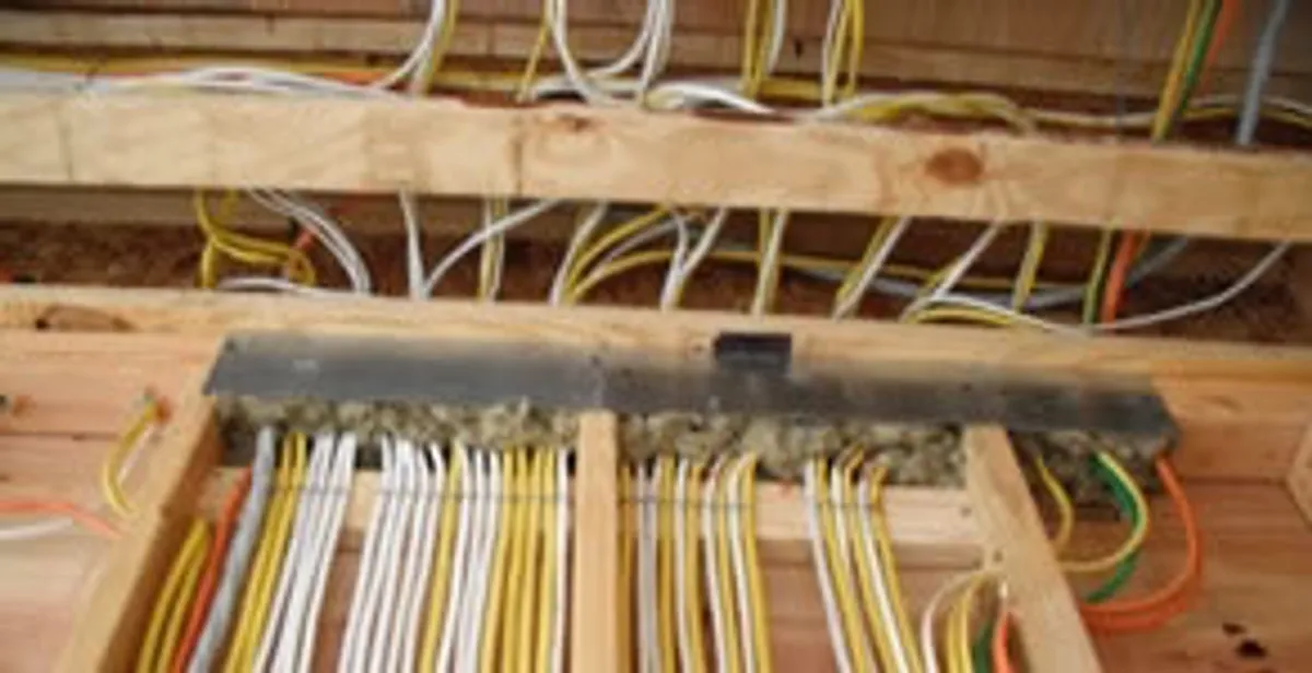 new construction wiring services with organized electrical rough-in performed by licensed electricians in Houston, TX