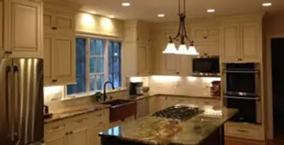 Recessed lighting installation enhancing interior lighting by professional electricians in Houston, TX