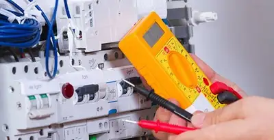 Residential electrician testing home electrical panel for safety and performance in Houston, TX