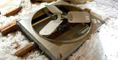 whole house fan installation services with attic-mounted ventilation unit in Houston, TX