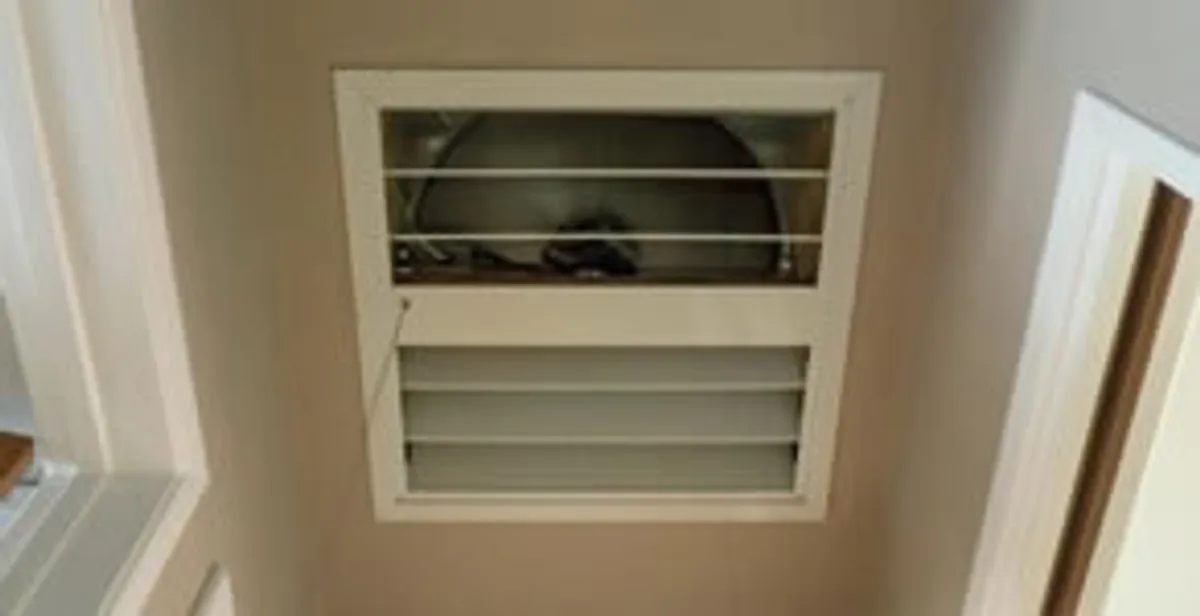 whole house fan installation services with ceiling-mounted ventilation system in Houston, TX